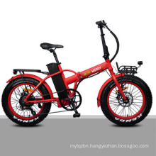 Fat Tire Folding China Electric Bicycle with Rear Drive Motor Aluminum Alloy Frame
